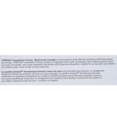 Strepsils Fast and Effective Relief for Sore Throat Lozenges Black Current 36 count - Buy Online on GoSupps.com