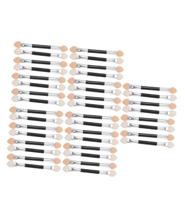 VINTORKY 40pcs Latex Eye Shadow Stick Double- Ended Eyeshadow Brush Eye Makeup Applicator Sponge Plastic