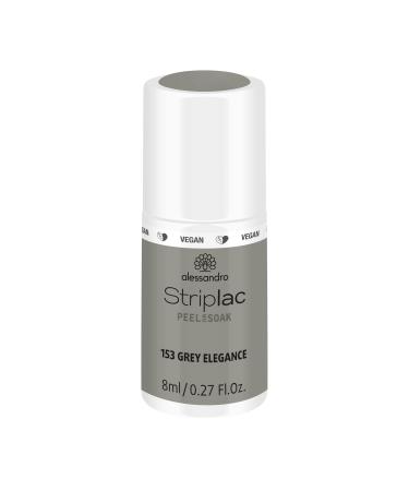 alessandro Striplac Peel or Soak -VEGAN- GREY ELEGANCE - LED nail polish in grey - For perfect nails in 15 minutes 8 ml