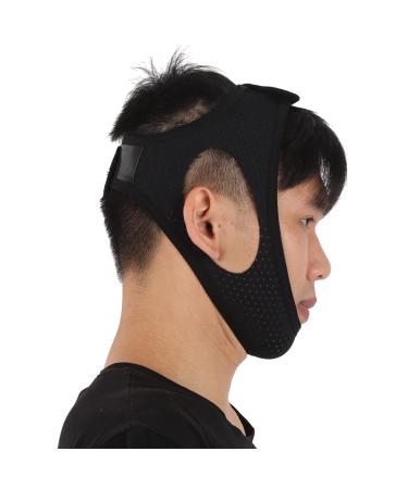 Anti Snoring Chin Strap Snoring Solution Effective Anti Snore Device for Sleep Adjustable and Breathable Sleep Chin Strap for Men Women Jaw Support Belt(1)