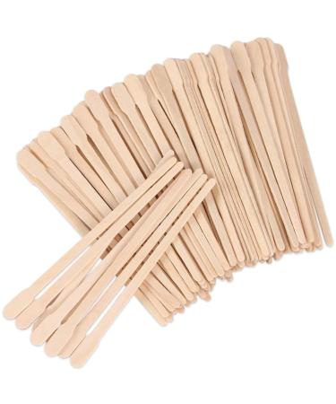100 pieces of wax spatula wooden spatula hair removal wooden stick eyebrows wood spatula wood wax spatula waxing stick stirring sticks hair removal eyebrows wax applicator sticks - Buy Online on GoSupps.com