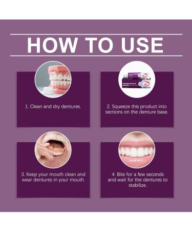 Denture Adhesive 40g Repair Pad and Sealant Denture Fixative For Daily Use by Women and Adults with Full or - Buy Online on GoSupps.com