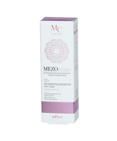 Vitex MEZOcomplex Line Day Face Cream 30+ - Deep Hydration with Hyaluronic Acid & Collagen for All Skin Types | 50ml - Buy Online on GoSupps.com