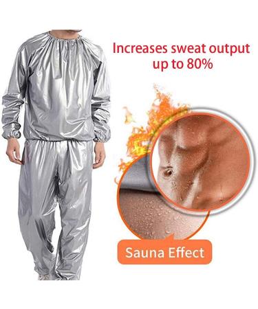 DawnBreak Sauna Sweat Suit for Women/Men - Black, Large | Exercise Weight Loss Fitness Gear - Buy Online on GoSupps.com