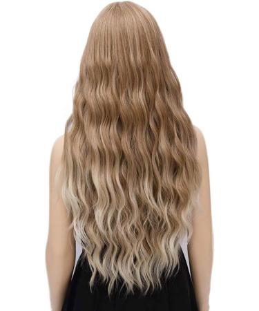 YEESHEDO Ombre Long Wavy Curly Wig for Women - Ombre Brown/Blonde - Cosplay & Daily Wear - Buy Online on GoSupps.com