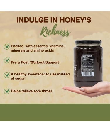 ONEROOT Canadian Raw Buckwheat Honey | Higher in Antioxidants Than Manuka (1 kg) 1 kg (Pack of 1) - Buy Online on GoSupps.com
