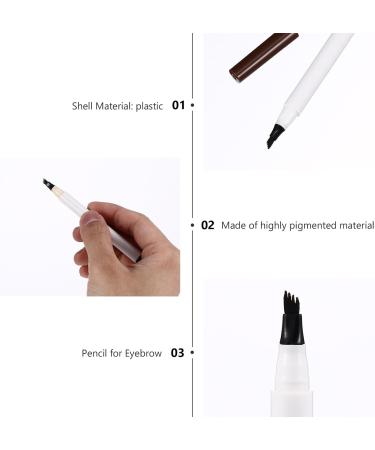 jojofuny Crayon Sourcils Imperm able Lot De 2 4 Pointes Extrafines Couleurs Naturel 3 Chestnut 4 Brown Longue Tenue Maquillage Yeux - Buy Online on GoSupps.com