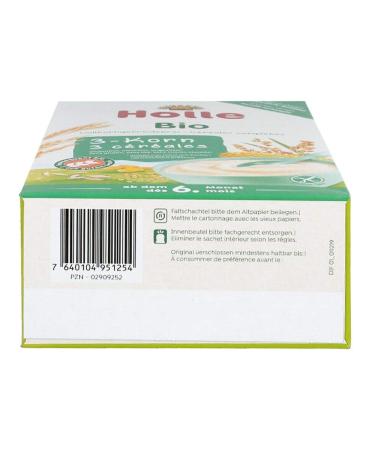 Holle Organic Porridge 3 Grain | Healthy Baby Food | International Shipping - Buy Online on GoSupps.com