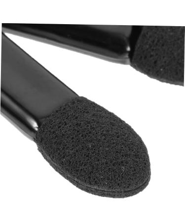 Healeved 500 Pcs Mini Eyeshadow Swab Eyelash Spoolie Lipstick Brush Applicator Mascara Wand Plastic Black - Buy Online on GoSupps.com