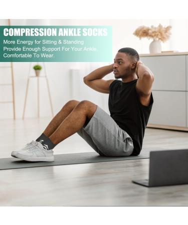 Beusilay 8 Pairs Compression Hiking Socks (8-15mmHg) - Plantar Fasciitis Support for Men & Women - L-XL Sports Socks - Buy Online on GoSupps.com