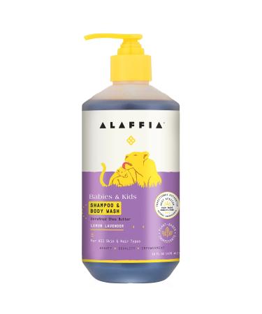Alaffia Kids Shampoo & Body Wash Lemon Lavender 16 fl oz (476 ml)