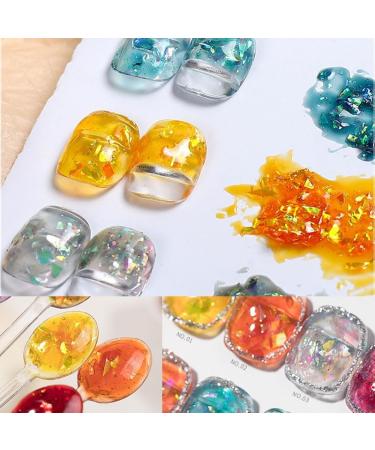 Nail Polish Solid Nail Gel Polish Gel UV LED Reflective Glitter Gel Varnish Semi Permanent Glitter UV LED Nail Art Polish - (Color: D-2-027) - Buy Online on GoSupps.com