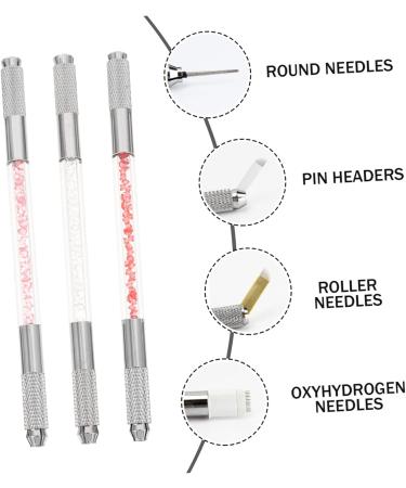Healvian 3pcs Fruit Embroidery Pen Microblading Needle Pen Pen Makeup Tool Brow Pencil Copper 1 count (Pack of 1) Assorted Color - Buy Online on GoSupps.com