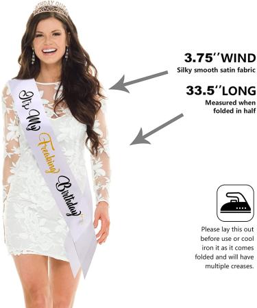 Women's Birthday Sash & Tiara Set - Perfect for 21st, 30th, 40th, 50th Birthdays | Party Decorations & Gifts - Buy Online on GoSupps.com