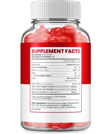 Trubody Go Keto ACV Gummies - Advanced Keto Formula with B12, Beet Root Juice - 60 Gummies - Buy Online on GoSupps.com