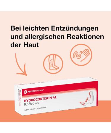 Aliud Pharma Hydrocortisone AL 0.5% Cream 15g - Effective Relief for Inflammatory and Allergic Skin Reactions - International Shipping - Buy Online on GoSupps.com