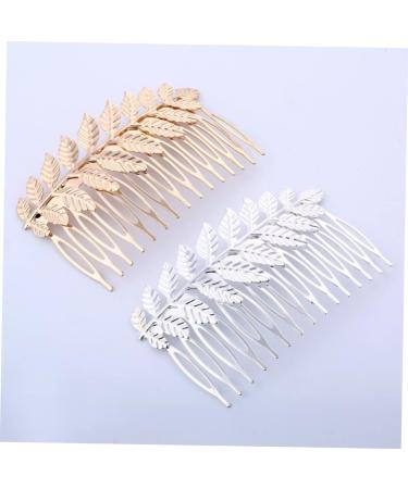 Beaupretty wedding hair comb girl birthday bridesmaid hair clip leaf comb hair comb leaves Flower Comb for Bridal Hair Comb for Bride Alloy Comb hairpin headgear gold leaf Comb - Buy Online on GoSupps.com