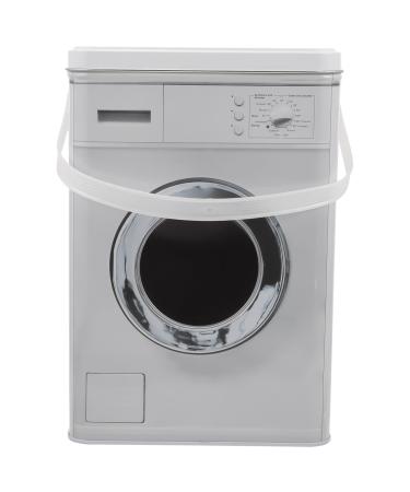 VILLCASE Washing Machine Shaped Laundry Container Large Capacity Metal Box Laundry Tin For Case With Handle Washing Box