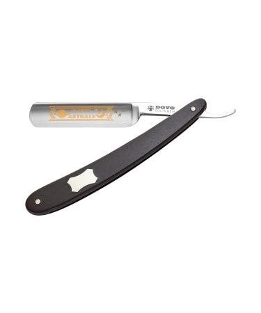 DOVO razor "Astrale" | Ebony | 5/8 inch | Round head | Carbon steel | Full hollow grind