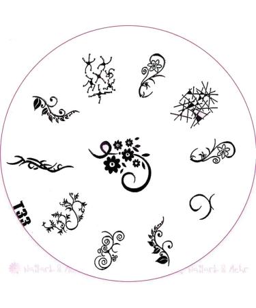 ++SPECIAL ITEM++ Stamping stencil T-Series: T33 Flower tendrils