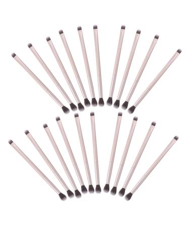 VINTORKY 20pcs Double Brush Makeup Brush Cosmetics Brush Cosmetic Brush Makeup Eyeshadow Brush Golden