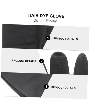 Vintorky Medium Hairdressing Gloves - Reusable & Disposable Nitrile Rubber for Couples | Black Shampoo & Dye Gloves | Large Man Tools - Buy Online on GoSupps.com