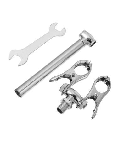 Healeved 1 set of moxibusion clip mugwort moxa-stick MOXA stick burner Moxa stick holder Moxa-roller stick T-tool portable moxar roller Rustproof steel massage Moxibusstaufstauf silver 16x6.5cm