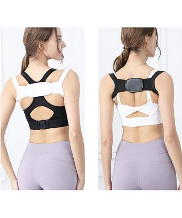 Posture Pro-Fix Neck and Shoulder Corrector Medium Black&White - Back Brace for Men, Women & Kids - Buy Online on GoSupps.com