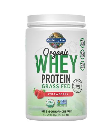 Garden of Life Organic Whey Protein Grass-Fed Strawberry 13.75 oz (390 g)