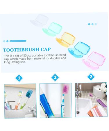 Buy Tovinanna 90-Piece Portable Toothbrush Dust Protection Covers - Practical & Stylish Toothbrush Caps for Travel - Buy Online on GoSupps.com