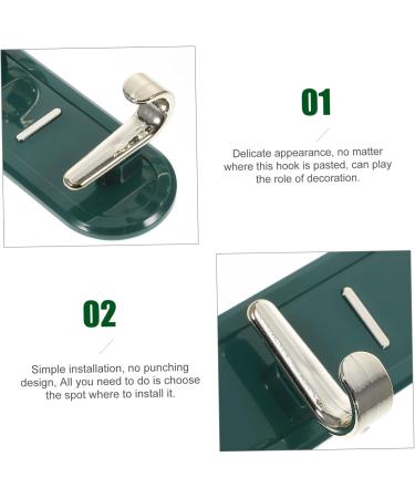 Alipis Belt Racks Kitchen Hook Keychain Coat Hooks Backpacks Hook Closet Hooks for Hanging Clothes Bedroom Door Hat Wall Hooks 19X3CM Green - Buy Online on GoSupps.com