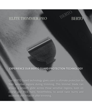 Berto Elite Trimmer PRO | Best Men's Ball & Body Hair Trimmer | Waterproof LED Spotlight Replaceable Blades - Buy Online on GoSupps.com
