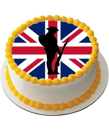 REMEMBRANCE DAY CAKE TOPPER 7.5" PREMIUM EDIBLE RICE PAPER GIFT LEST WE FORGET 3 - Buy Online on GoSupps.com