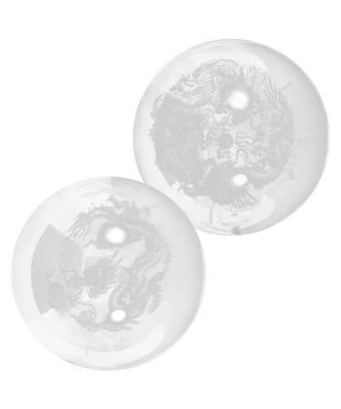 Beaupretty 2st Healthy Massage Ball Massage device Chinese gymnastics balls baoding fitness ball massage hand relaxing balls fitness balls for the hand household practice ball