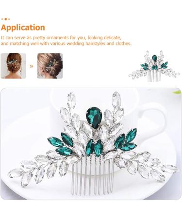 DOITOOL Bridal Comb Bridal Hairpins Wedding Hair Clip Hair Insert Crystal Headpiece Hair Teasing Comb Rhinestone Barrettes Hair Combs Bride Western Style Accessories Alloy Dinner Party - Buy Online on GoSupps.com