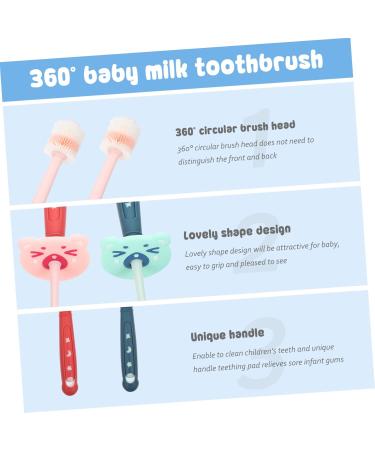 Beaupretty 2-Pack 360 Silicone Toothbrushes for Kids - Soft Bristles Baby Toothbrushes - Buy Online on GoSupps.com