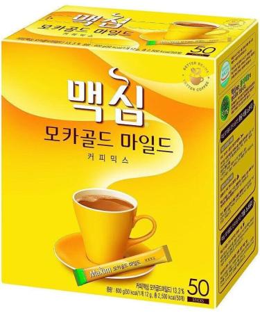 MAXIM Mocha Gold Mild Korean Instant Coffee Mix (12g x 50 Sachets) 600g - Buy Online on GoSupps.com