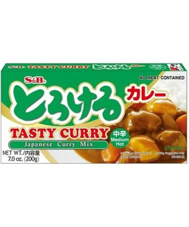 S&B Tasty Curry Japanese Curry Sauce Mix Medium Hot 200g (Pack of 2) by CNMART - Buy Online on GoSupps.com