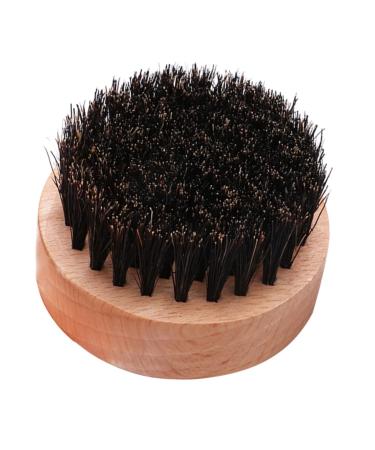 Frcolor 2-Pack Beard Brushes for Men - Soft Round Hairbrush for Mustaches & Dense Beards - Portable Brown & Black - Buy Online on GoSupps.com