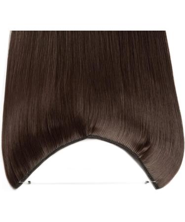 24" Wire In Secret Hair Extensions One Piece Miracle Extensions Straight Hairpiece Long - Medium Brown (60cm-120g) - Buy Online on GoSupps.com