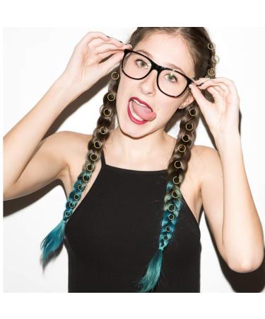 Natuce 180pcs Hair Rings - Braid Clips & Charms for DIY Hairstyles | Punk & Hip-Hop Hair Accessories in 3 Colors & 2 Sizes - Buy Online on GoSupps.com