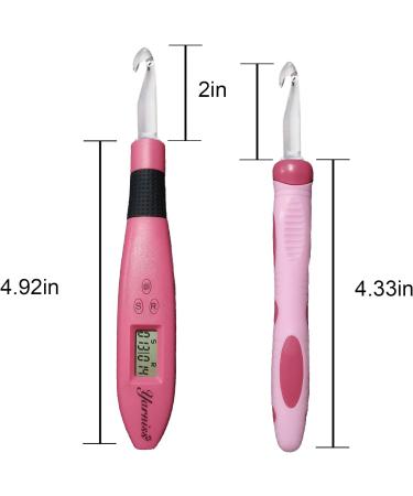 Yarniss Light Up Crochet Hooks Set - 17 Sizes with Stitch & Row Counter - Buy Online on GoSupps.com
