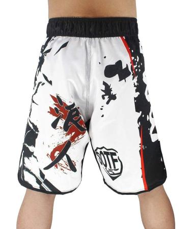SOTF White XX-Large MMA Shorts | Muay Thai Boxing Trunks for Kickboxing Fight Wear - Buy Online on GoSupps.com