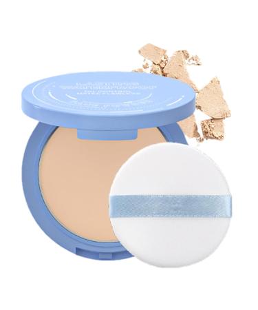 Pressed powder setting powder Matte Oil Control Face Powder Silky Matte Light Beauty Powder Makeup Face Powder Matte Oil Control Nude Makeup Pressed Powder Foundation