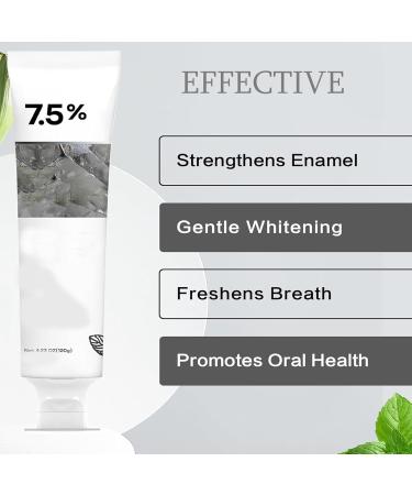 Nano-Hydroxyapatite Toothpaste 7.5 Nano Hydroxyapatite ToothpasteS Pasta Dental Hidroxiapatita 7.5% Deep Cleaning Fresh Breath for Teeth Gentle and Effective (2) - Buy Online on GoSupps.com