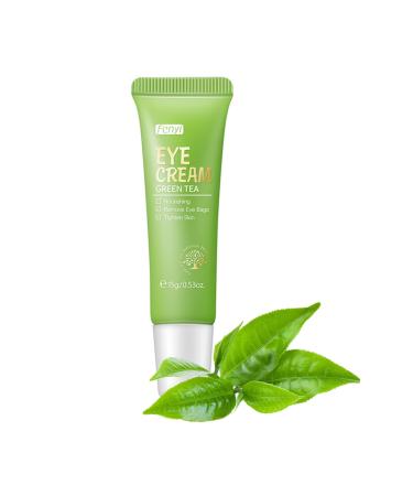 Green Tea Eye Cream Diminish Dark Circles Puffiness Fine Lines And Wrinkles Deep Nourishing Eye Skin Lifting Anti-Aging Eye Cream Daily Moisturizing Eye Care 15g
