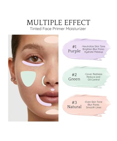 Purple Color Correcting Makeup Primer - Tinted Face Primer to Neutralize Skin Tone Blur Pores & Hydrate - Dream Purple 30ML - International Shipping Available - Buy Online on GoSupps.com