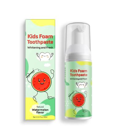 Foam Toothpaste Kids  Toddler Toothpaste with Low Fluoride  Foaming Toothpaste for U-Shaped Kids Toothbrushes for Toddler's Oral Cleaning and Cavity Prevention