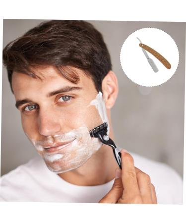 Angoily Manual Razor Tool - Wooden Beard Holder for Men - Red Sandalwood Accessory 14.8x2.7x0.9CM - Buy Internationally - Buy Online on GoSupps.com