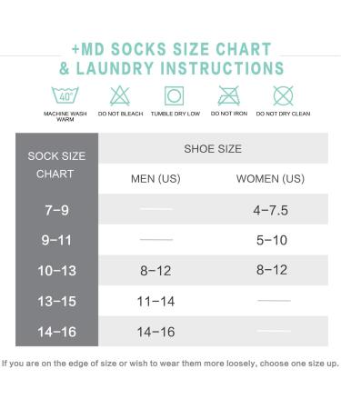 +MD Men's Non-Binding Cotton Crew Diabetic/Dress Socks 8-Pack - White, Size 10-13 - Buy Online on GoSupps.com